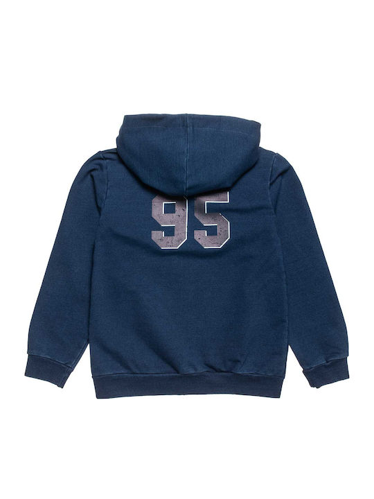 Kids Sweatshirt Cardigan with Pockets Navy Blue