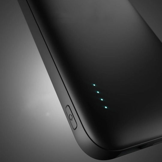 SBS Power Bank 10000mAh 10W με Θύρα USB-A και 2 Θύρες USB-C Μαύρο