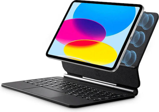 ESR Rebound Klappdeckel mit Tastatur Schware (iPad 2022 10,9 Zoll)
