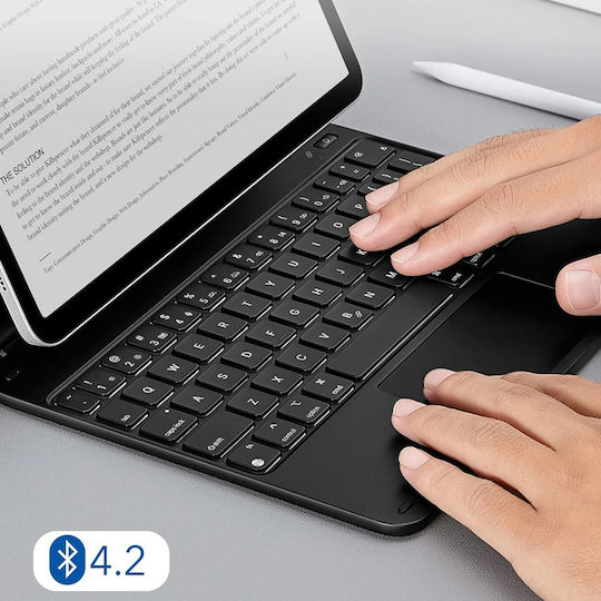 ESR Rebound Klappdeckel mit Tastatur Schware (iPad 2022 10,9 Zoll)
