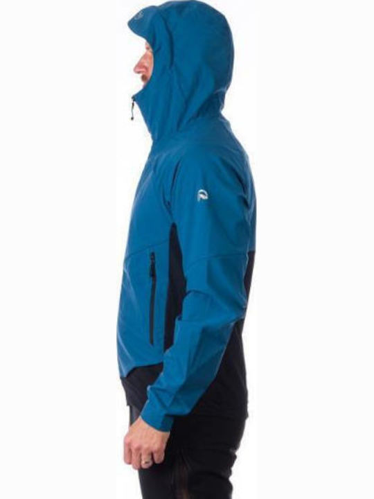 Mens Winter Jacket Softshell Waterproof and Windproof Blue, Black