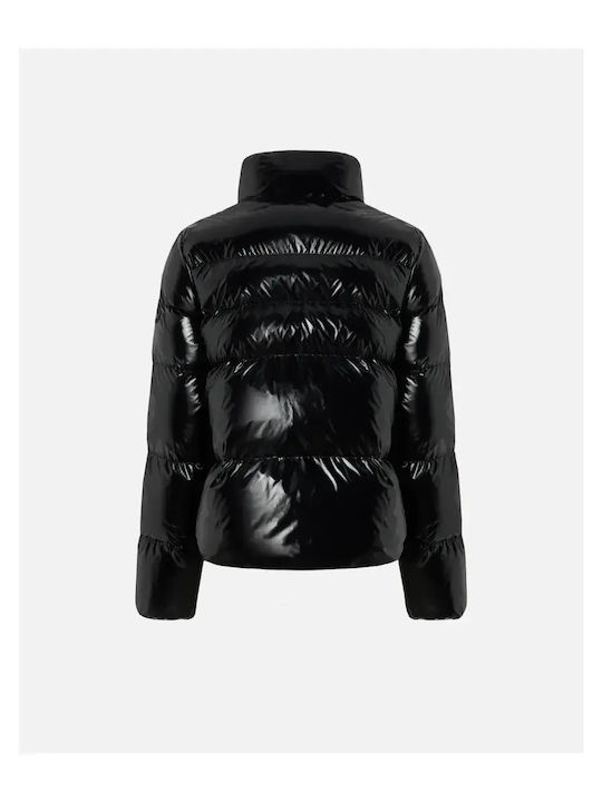 Mirco Women's Short Puffer Jacket for Winter Black