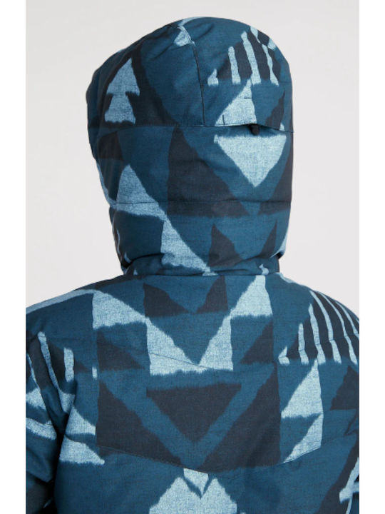 Women's Puffer Jacket for Winter Blue Triangle