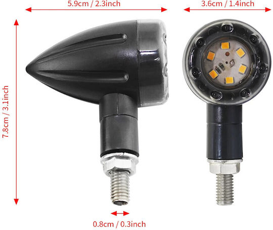Set Semnalizatoare Pentru Motocicletă 5 LED-uri