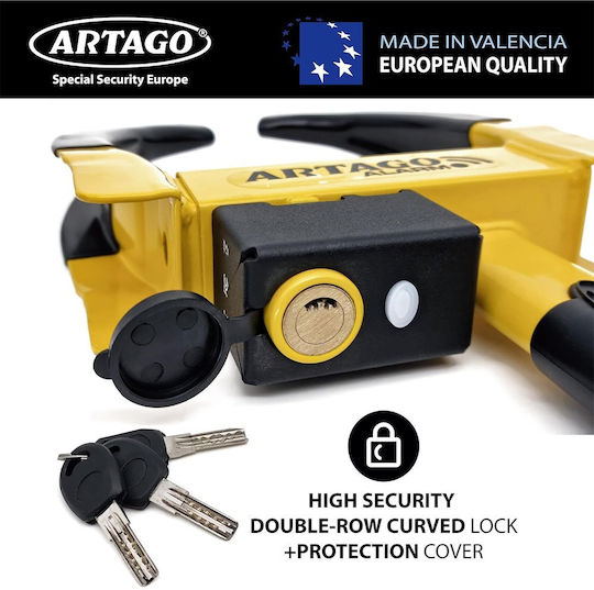 Artago Anti-theft Car Wheel Clamp with Alarm