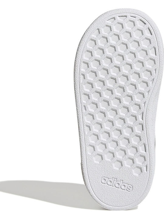 Grand Court 2.0 CF I Kids Sneakers with Hoop & Loop Closure Cloud White / Matte Silver