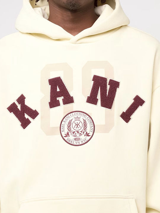 Sweatshirt with Hood Beige