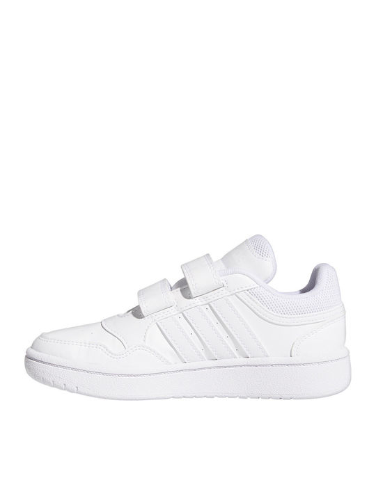 Hoops Kids Sneakers with Scratch White