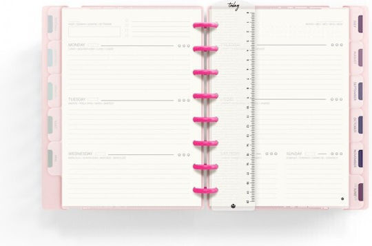 Carchivo Planner Ingeniox A5 160 Pages Pink Pastel & Neon Pink Carchivo