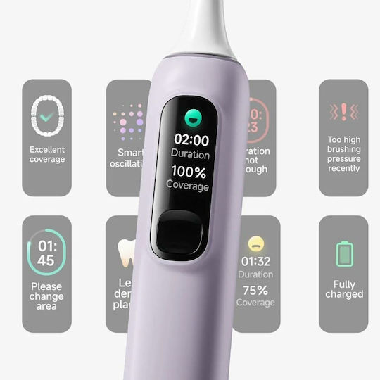 Xiaomi Oscillation Ηλεκτρική Οδοντόβουρτσα με Θήκη Ταξιδίου Μωβ