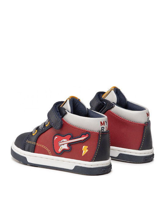 Παιδικά Sneakers High με Σκρατς Πολύχρωμα