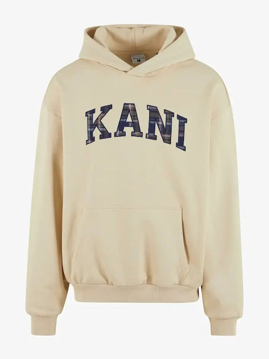Φούτερ με Κουκούλα Beige