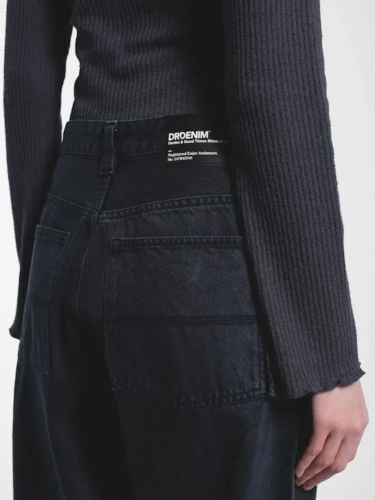 Damenjeans in Weit geschnittener Linie Dark Grey