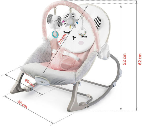 Nukido Elektrisch Baby Relax mit Vibration Rosa für Kind bis 18kg