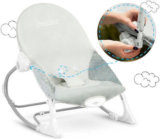Ricokids Electric Baby Relax with Vibration Gray for Child up to 18kg
