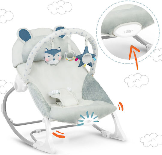 Ricokids Electric Baby Relax with Vibration Gray for Child up to 18kg