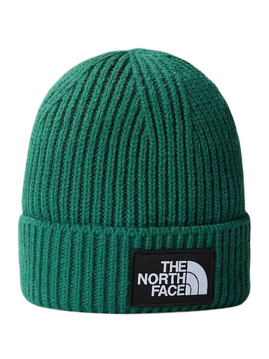 Logo Box Beanie Beanie Knitted in Green color
