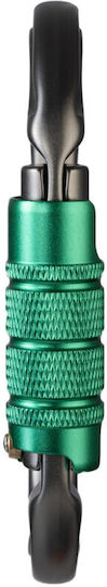 Fixe Oliba Triple Lock Anthracite Green Carabiner Ασφαλειας