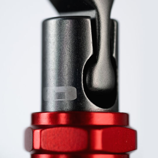 Fixe Oliba Screw Lock Anthracite Red Carabiner Ασφαλειας