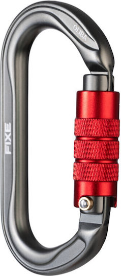 Fixe Oliba Twist Lock Carabină de Siguranță Antracit Roșu