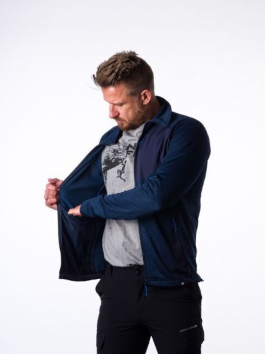Ανδρική Ζακέτα Fleece Navy Μπλε
