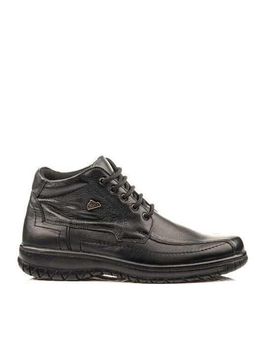 Leather Black Men's Boots Anatomical