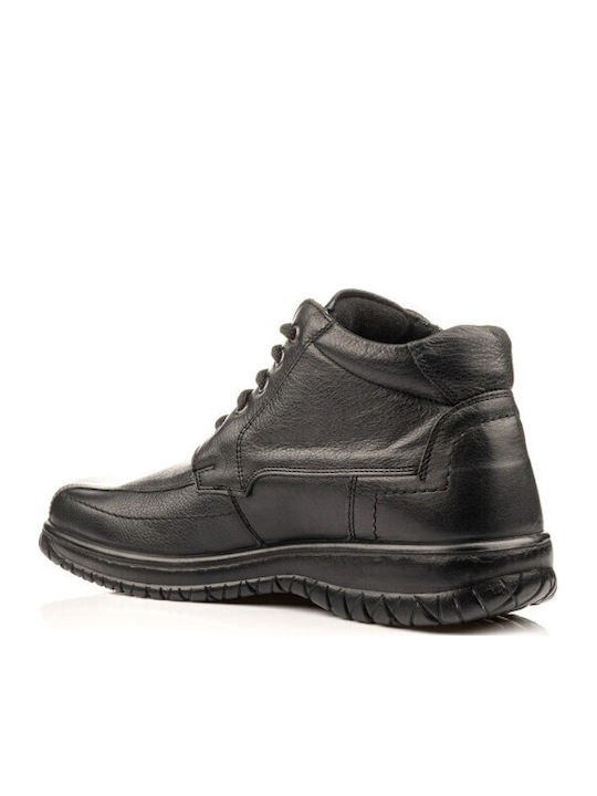 Leather Black Men's Boots Anatomical