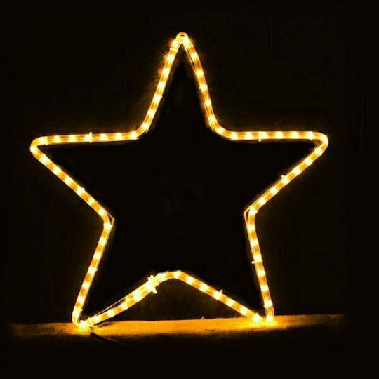 Eurolamp Plastic Illuminated Christmas Decorative Pendant Star 56x56cm Warm White