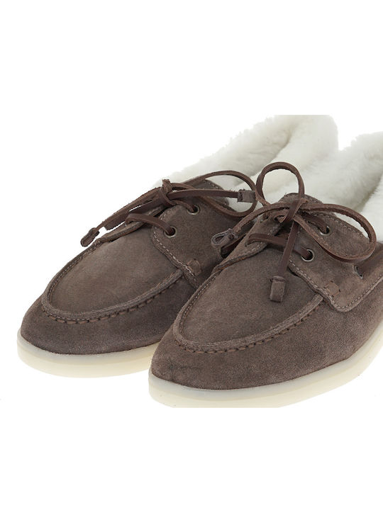 Γυναικεία Loafers σε Γκρι Χρώμα