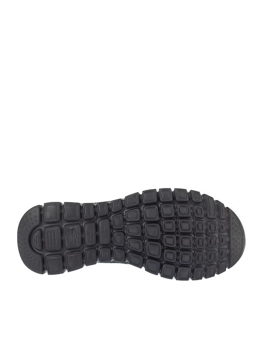 Graceful Leaning In Women's Slip-Ons Made of Synthetic Leather Black