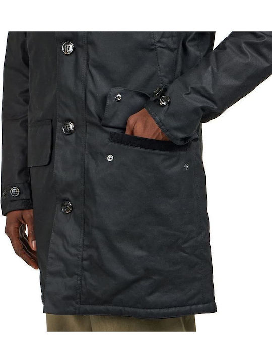 Wax Mac Herren Mantel Black