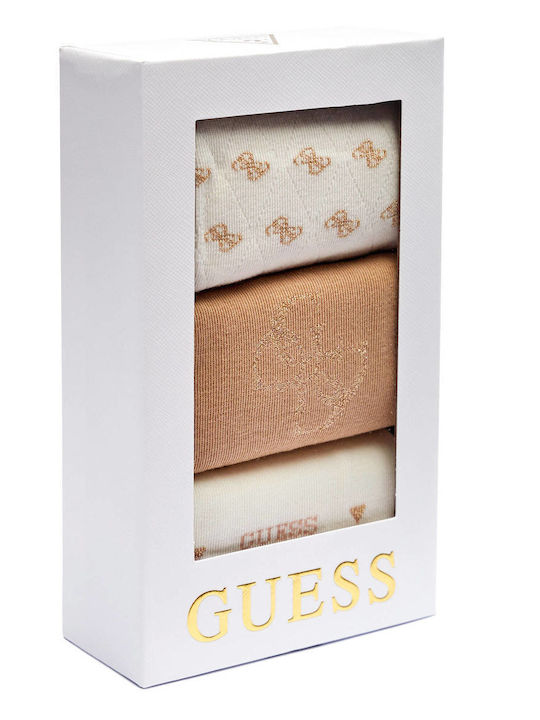 Guess Γυναικείες Μονόχρωμες Κάλτσες Μαύρες 3Pack
