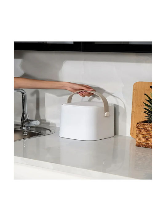 Femmit Waste Bin Handle Inner Bucket 4l Kitchen & Bathroom – White