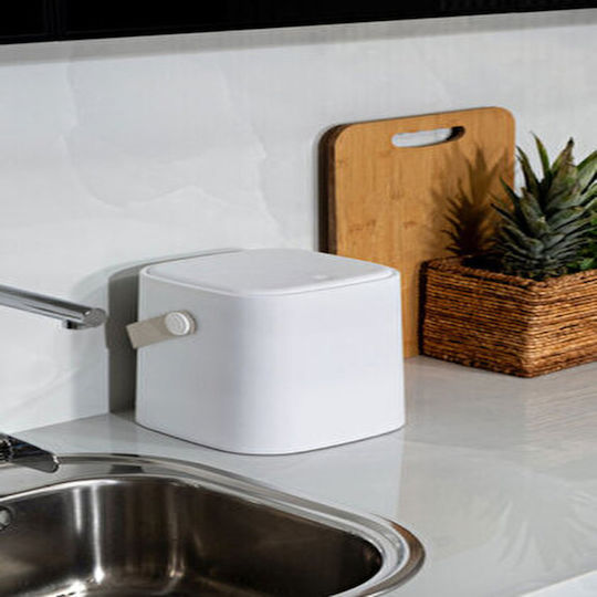 Femmit Waste Bin Handle Inner Bucket 4l Kitchen & Bathroom – White