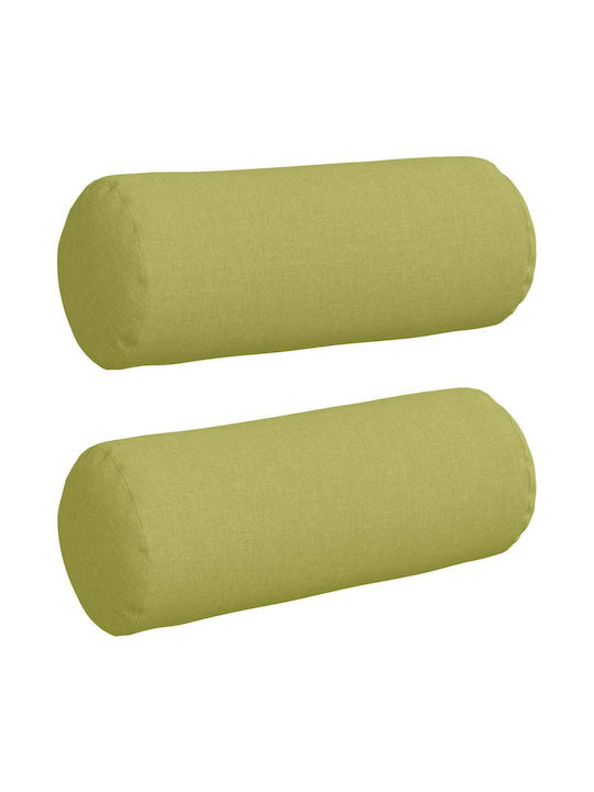 vidaXL Възглавница за диван Light Green 2бр 40x15см.
