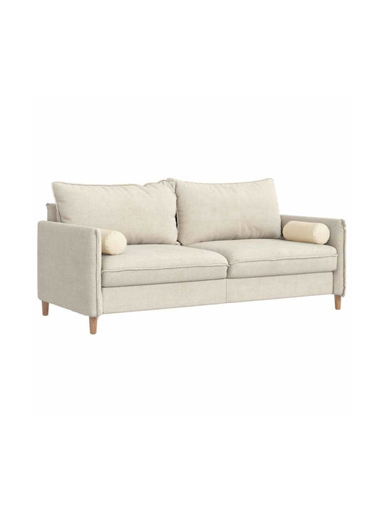 vidaXL Sofa-Kissen aus Samt Cream 2Stück 40x15cm.
