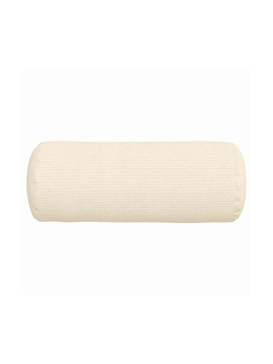 vidaXL Sofa-Kissen aus Samt Cream 2Stück 40x15cm.