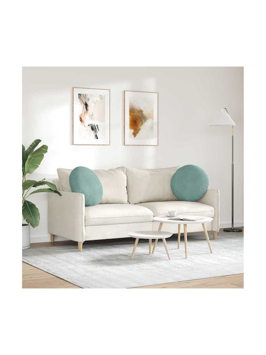 vidaXL Velvet Light Blue Sofa Cushion 40x40cm