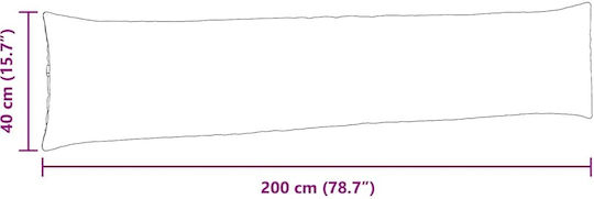 vidaXL Perna De Canapea Din Catifea Albastru Deschis 40x200cm
