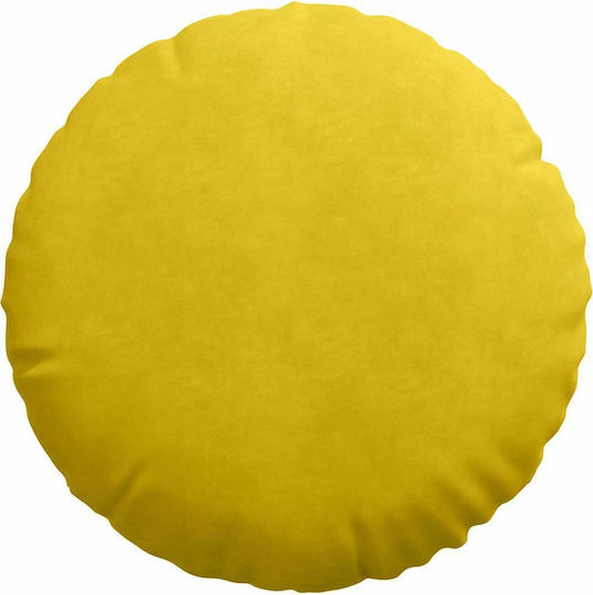 vidaXL Възглавница За Диван От Кадифе Жълта 40x40см