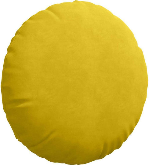 vidaXL Възглавница За Диван От Кадифе Жълта 40x40см