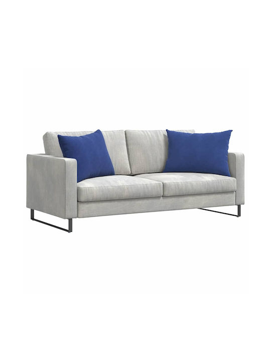 vidaXL Sofa-Kissen aus Samt Blau Polizei 50x70cm