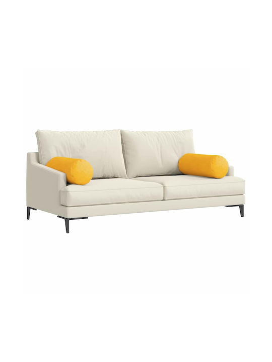 vidaXL Sofa Cushion from Velvet Soft Yellow 2pcs 70x25cm.