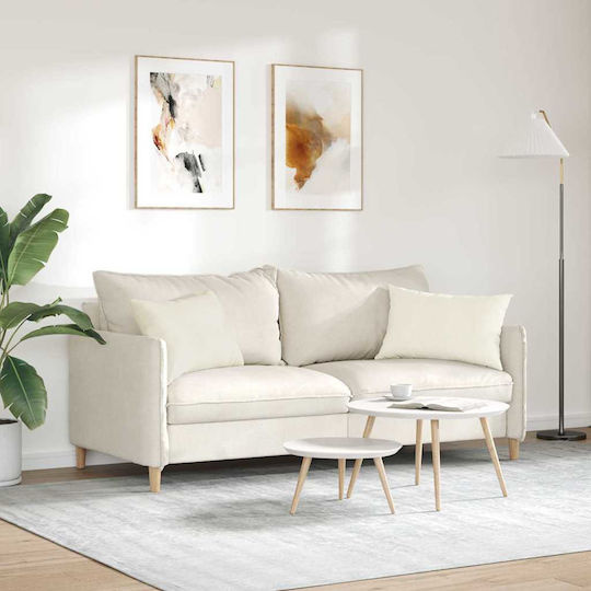 vidaXL Zierkissen Creme 2 Stück 40x60 cm