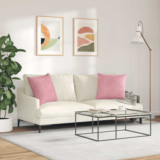 vidaXL Μαξιλάρι Ροζ 2τμχ 50x50εκ. vidaXL Μαξιλάρι Ροζ 2τμχ 50x50εκ.