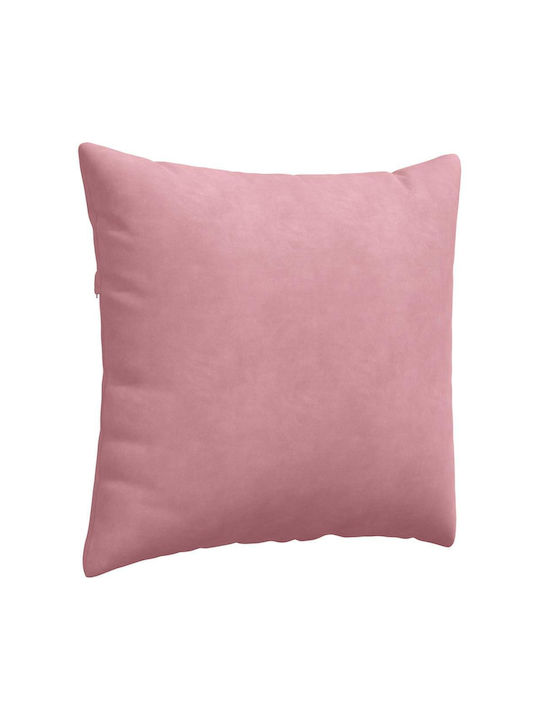 vidaXL Velvet Pink Sofa Cushion 50x50cm