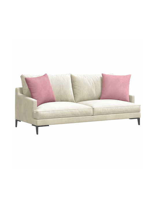 vidaXL Velvet Pink Sofa Cushion 50x50cm