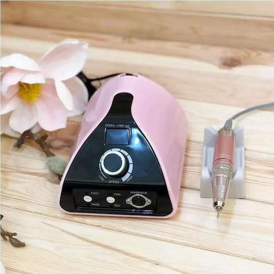 AMILA ZS-711 Nail Drill Power 65W Pink with Pedal with 35000 Rotations per Minute
