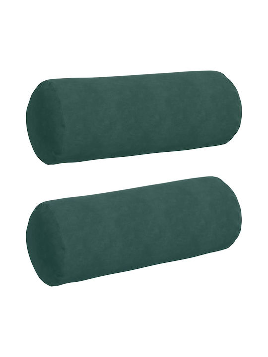 vidaXL Velvet Sofa Pillow Dark Green 70x25cm