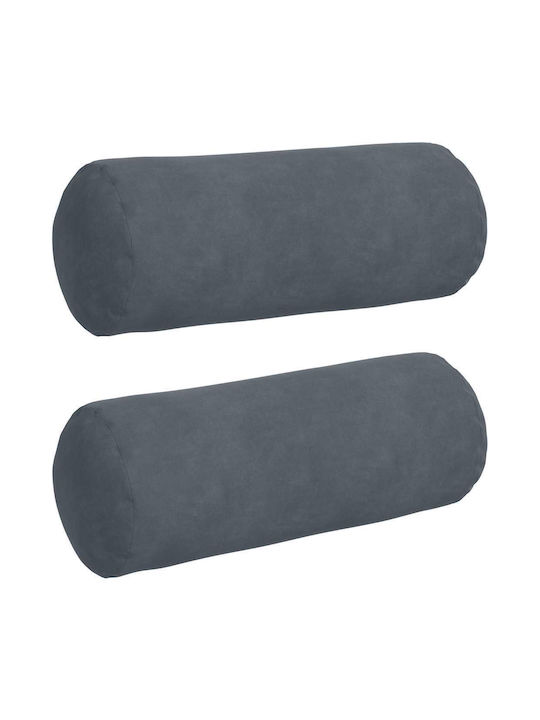 vidaXL Sofa-Kissen aus Samt Dunkelgrau 40x15 cm
